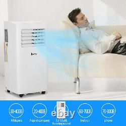 Climatiseur portable 10000 BTU avec ventilateur, chauffage et déshumidificateur pour 350 pieds carrés.