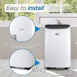 Climatiseur portable 3-en-1 8000 BTU jusqu'à 350 pieds carrés pour pièce/extérieur avec télécommande