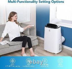 Climatiseur portable 3-en-1 de 14000 BTU refroidisseur, déshumidificateur, ventilateur AC + télécommande