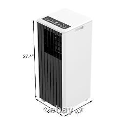 Climatiseur portable 3 en 1 de 8000 BTU avec ventilateur, déshumidificateur, minuterie et télécommande