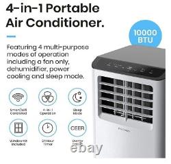 Climatiseur portable 4 en 1 Pro Breeze pour pièce 10000 BTU 450 pi² Air Con