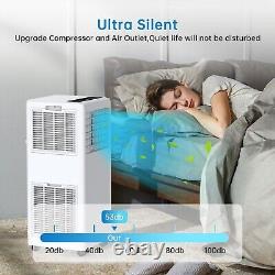 Climatiseur portable 8000Btus avec mode déshumidificateur/ventilateur/sommeil/télécommande