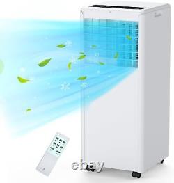 Climatiseur portable 8000 BTU avec ventilateur, déshumidificateur, minuterie et télécommande
