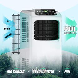 Climatiseur portable 9000 BTU avec fonction déshumidificateur, télécommande et kit de fenêtre