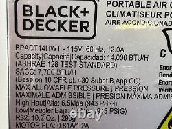 Climatiseur portable Black+Decker BPACT14HWT 14000BTU blanc d'occasion