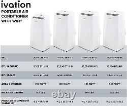 Climatiseur portable Ivation 12 000 BTU, Wi-Fi, unité AC et déshumidificateur