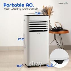 Climatiseur portable SereneLife 8000 BTU Capacité de refroidissement (ASHRAE) Compact