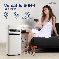 Climatiseur portable SereneLife - Capacité de refroidissement de 10000 BTU (ASHRAE) Compact