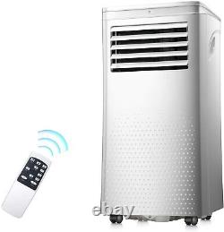 Climatiseur portable blanc 3 en 1 de 8000 BTU avec déshumidificateur et ventilateur intelligent et application