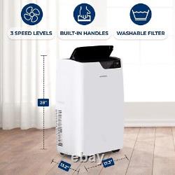 Climatiseur portable monobloc SereneLife 14000 BTU Refroidissement (ASHRAE)