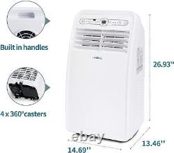 Climatiseur portable, unité AC compacte de 8000 BTU avec refroidissement, déshumidificateur, ventilateur