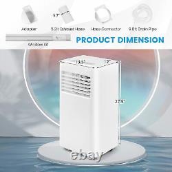 Climatiseur portable, unité de refroidissement personnelle de 8000 BTU avec télécommande