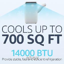 Climatiseurs portables de 14 000 BTU pour la maison Chambre Unités 3-en-1 AC/Ventilateur/Déshumidificateur