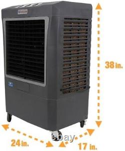 Cooleur Evaporatif Portable 3,100 Cfm 3-speed Air Flow Ventilation Temps De Refroidissement