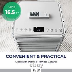 Costway 10000 Btu Climatiseur Portable 3-en-1 Déshumidificateur De Refroidisseur D'air Blanc