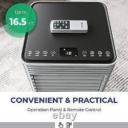 Costway 8000 Btu Climatiseur Portable 3-en-1 Déshumidificateur De Refroidisseur D'air Noir