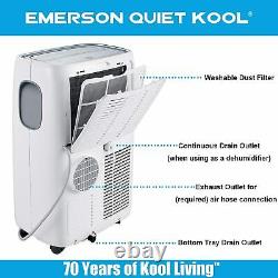 Emerson Kool Tranquille 10 000 Btu Climatiseur Portable Avec Télécommande, Eapc10rd1