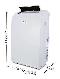 Hisense 8000-btu 115-volt Blanc Venté Climatiseur Portable Wi-fi 500 Sq Ft