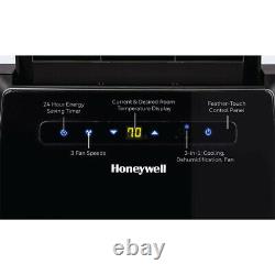 Honeywell 14000 Btu Climatiseur Portable Double Tuyau Avec Télécommande Noir