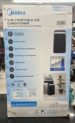 Midea 3-en-1 Smart Portable Climatiseur Avec Télécommande 10 300 Btu