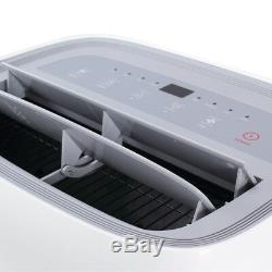 Portable 10 000 Btu Climatiseur Dehumidifier Ac Ventilateur LCD + Fenêtre Kit, Blanc