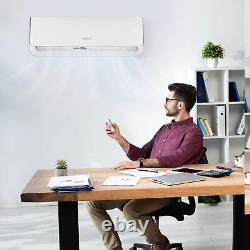 ROVSUN 16500 BTU Climatiseur sans conduits à mini-fente avec pompe à chaleur, Wifi, 230V