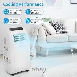 Rovsun 8000btu (4550btu Cec) Climatiseur Portatif Ventilateur De Déshumidificateur De Refroidissement