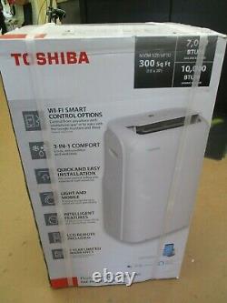 Toshiba 10 000 Btu (7 000 Btu Doe) Wi-fi 115 Volts Climatiseur Portable Nouveau