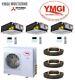 Ymgi 3 Ton Tri Zone Ductless Mini Split Air Conditioner Avec Pompe À Chaleur 21 Seer