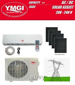 Ymgi 9000 Btu Hybride Solaire Ductless Mini Split Air Conditioner Pompe À Chaleur