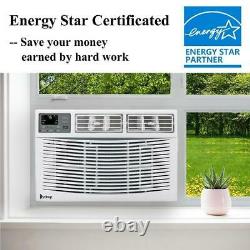 Zokop 8000 Btu Window Air Conditioner Cooling 350 Sq. Ft. 24hrs Ac Unit With Remote